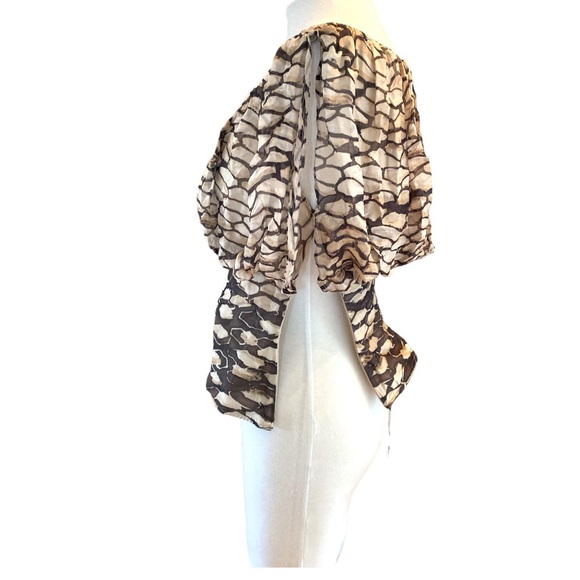 ANNE FONTAINE ELOISE DYED SILK TOP SZ 40 US M - Picture 4 of 9